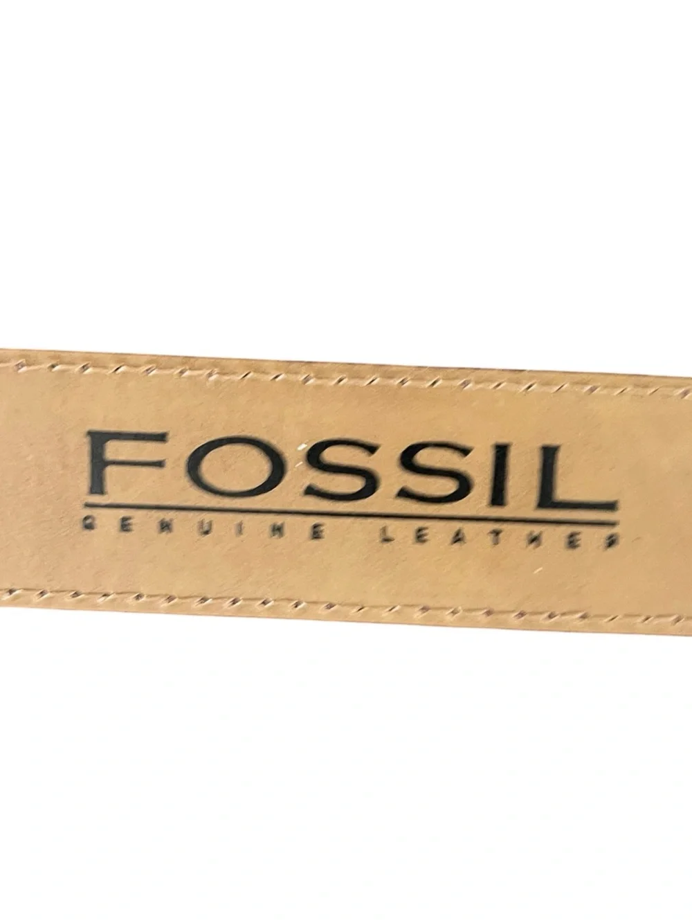 Fossil Alligator Print Embossed Leather with Silver Tone Ornate Medallions Large